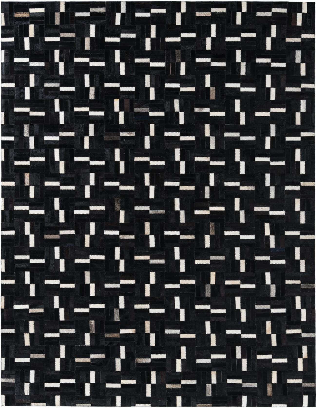 5' 3 x 8' 1 Cowhide Leather Rug