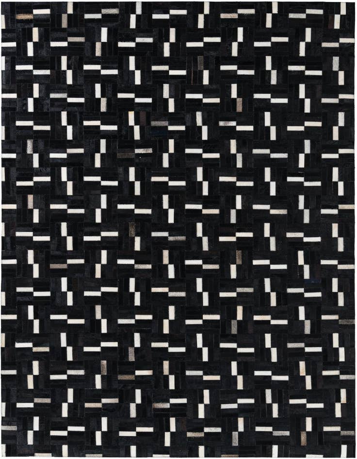 Detail image of 5' 3 x 8' 1 Cowhide Leather Rug