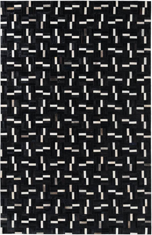 Detail image of 5' 3 x 8' 1 Cowhide Leather Rug