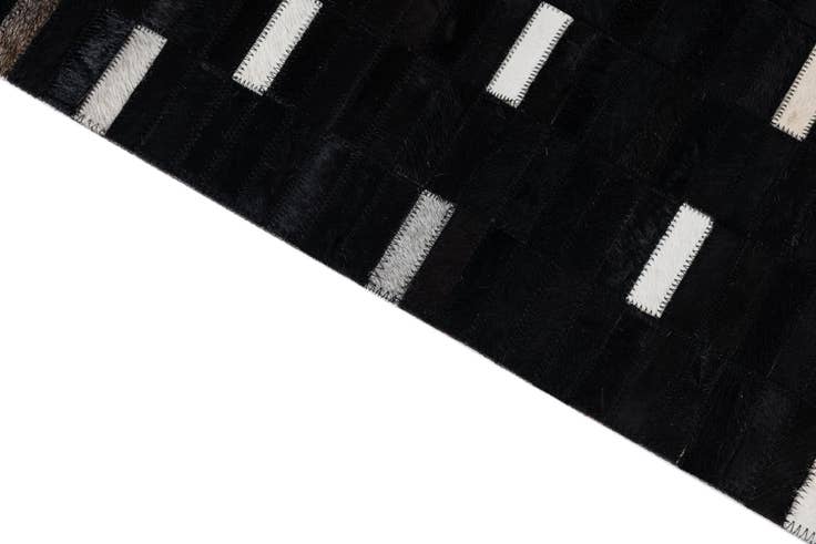 Detail image of 5' x 8' Cowhide Leather Rug