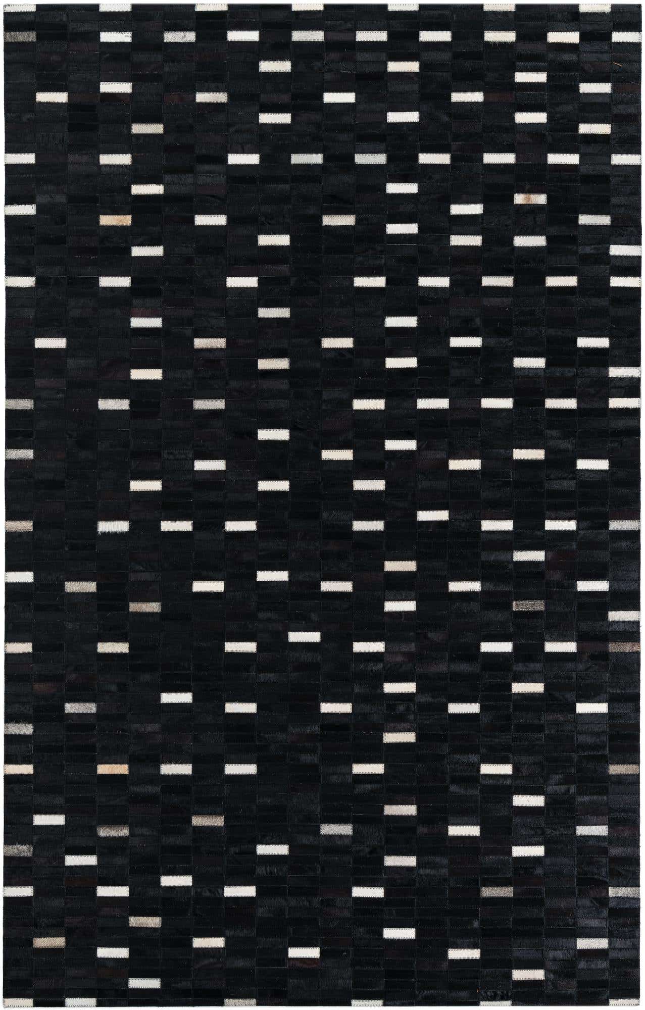 5' x 8' Cowhide Leather Rug