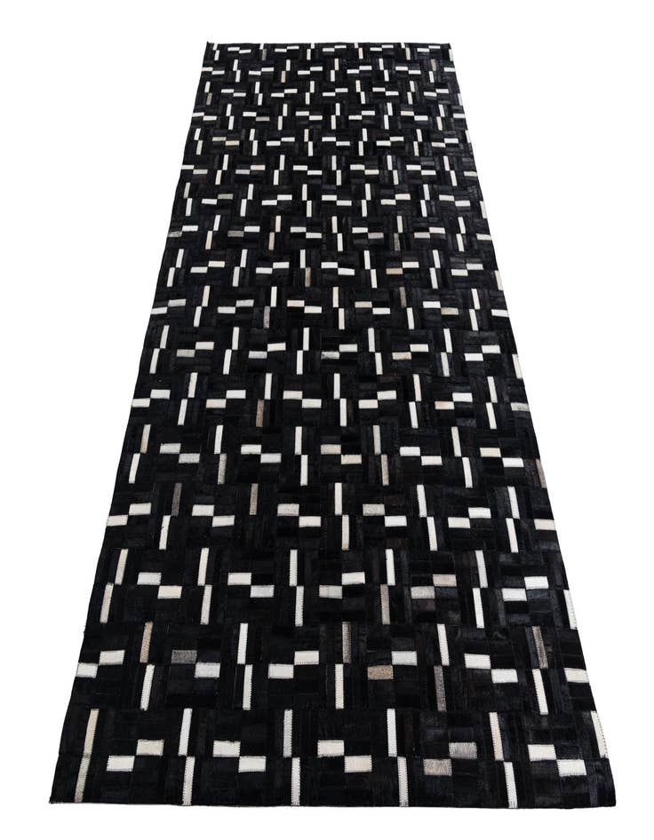 Detail image of 5' 2 x 8' 2 Cowhide Leather Rug