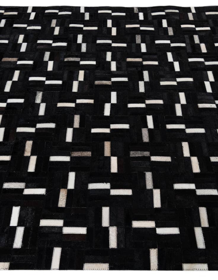 Detail image of 5' 2 x 8' 2 Cowhide Leather Rug