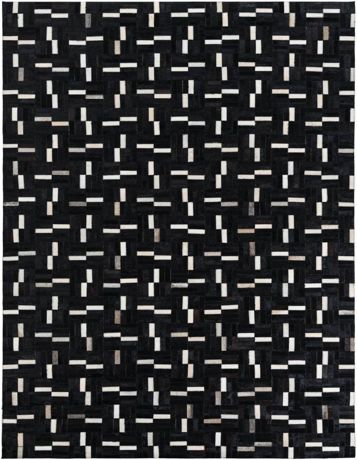 Detail image of 5' 2 x 8' 2 Cowhide Leather Rug