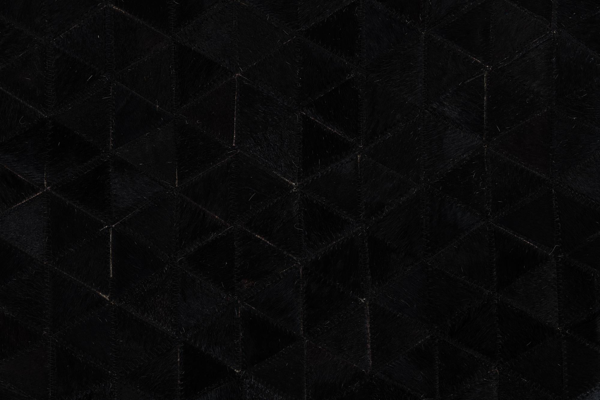 5' x 7' 8 Cowhide Leather Rug