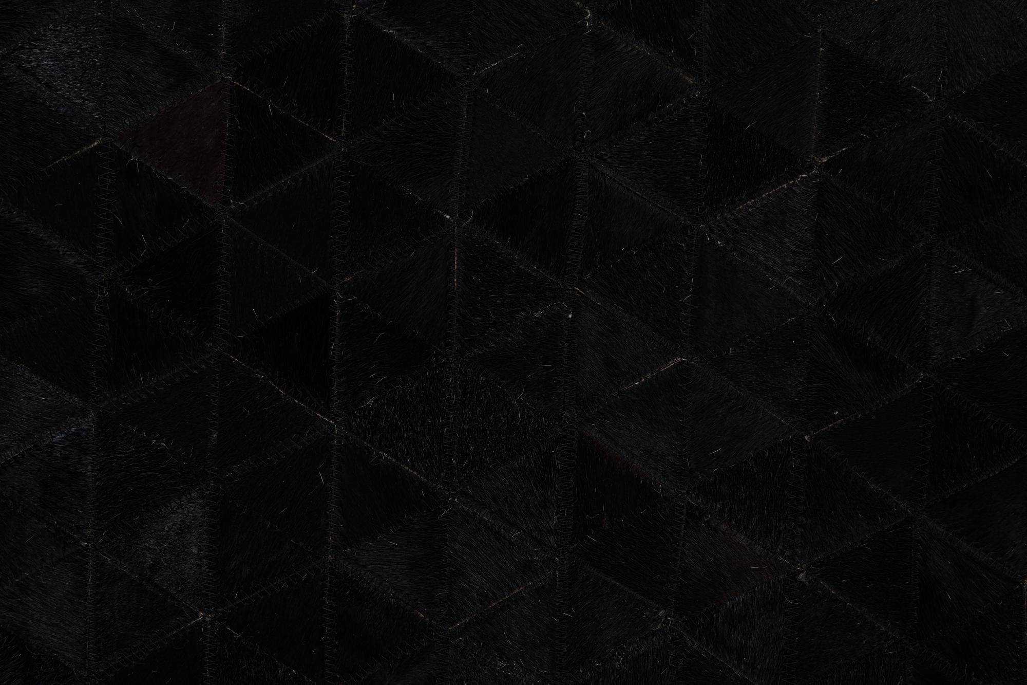 5' x 7' 8 Cowhide Leather Rug