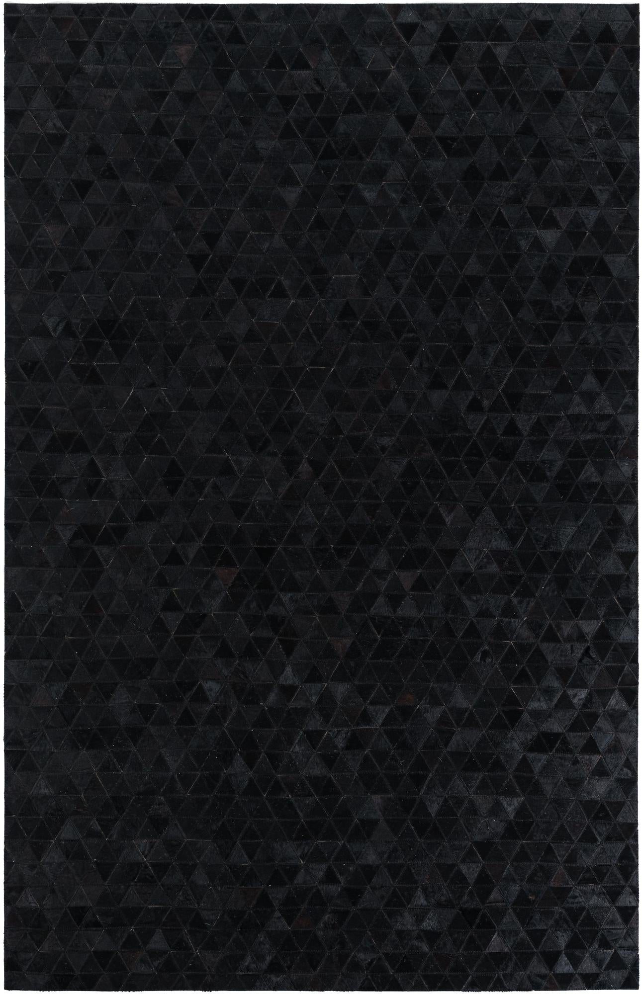 5' x 7' 8 Cowhide Leather Rug