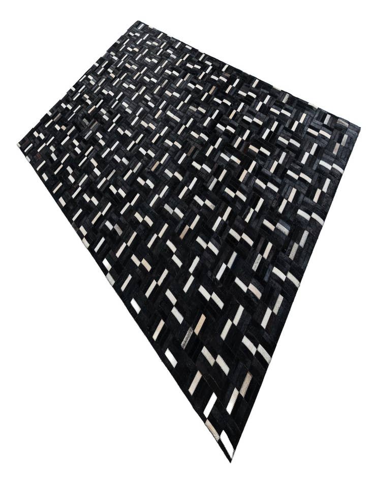 Detail image of 5' 1 x 8' 1 Cowhide Leather Rug