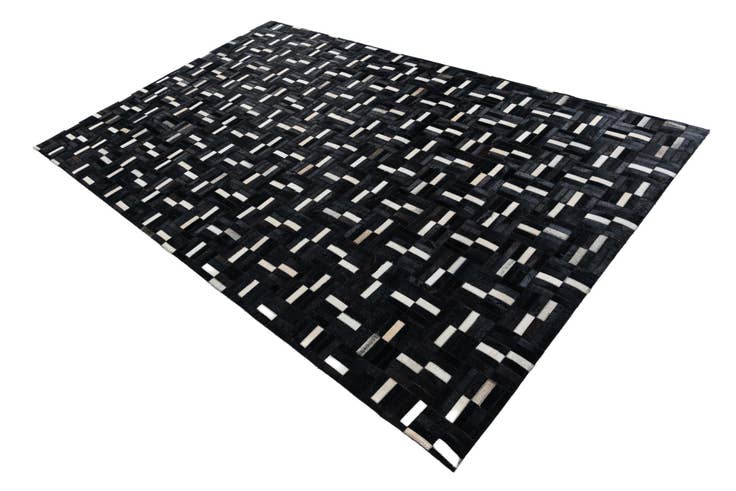 Detail image of 5' 1 x 8' 1 Cowhide Leather Rug