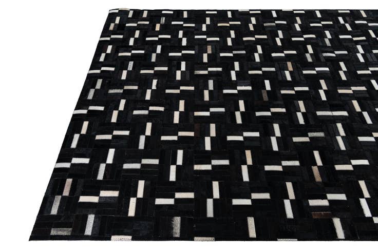Detail image of 5' 1 x 8' 1 Cowhide Leather Rug