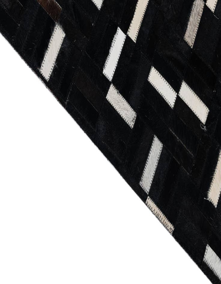 Detail image of 5' 1 x 8' 1 Cowhide Leather Rug