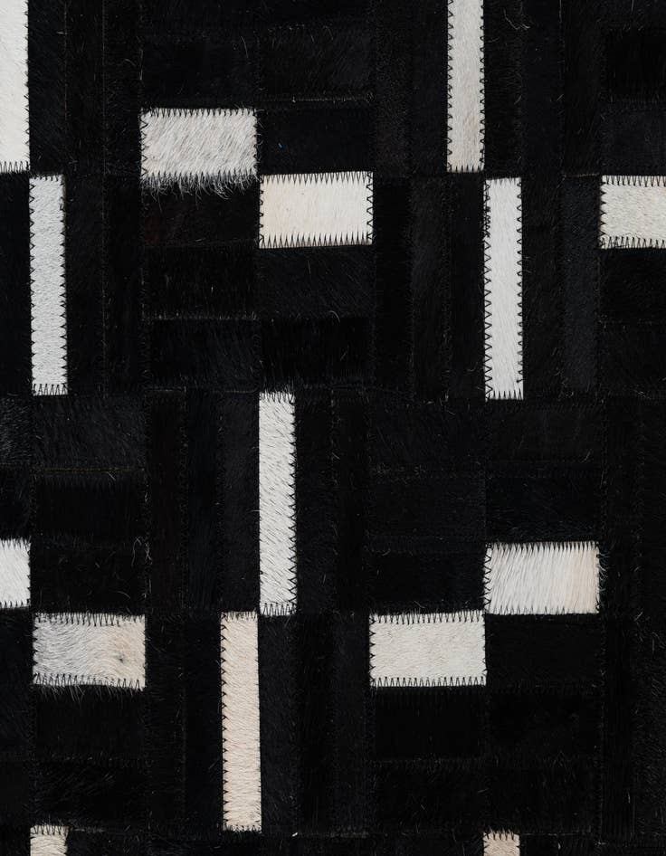 Detail image of 5' 1 x 8' 1 Cowhide Leather Rug