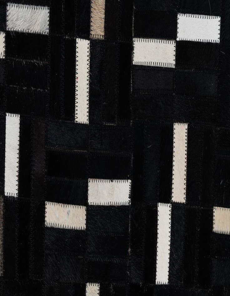 Detail image of 5' 1 x 8' 1 Cowhide Leather Rug