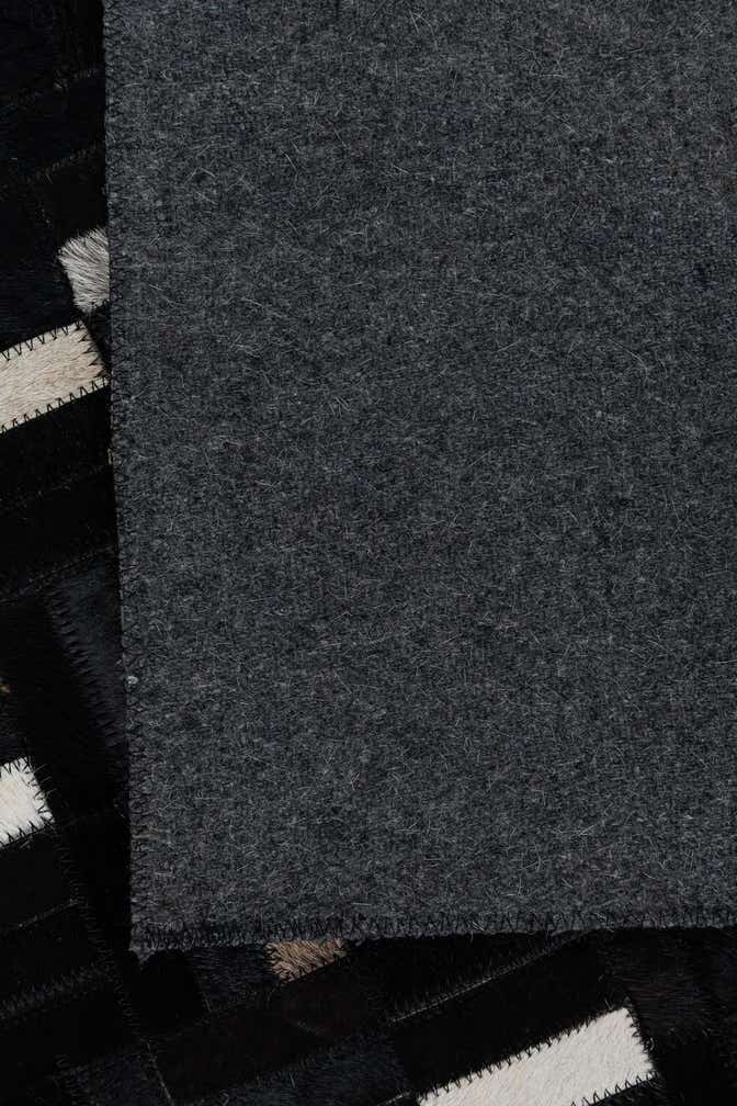5' 1 x 8' 1 Cowhide Leather Rug