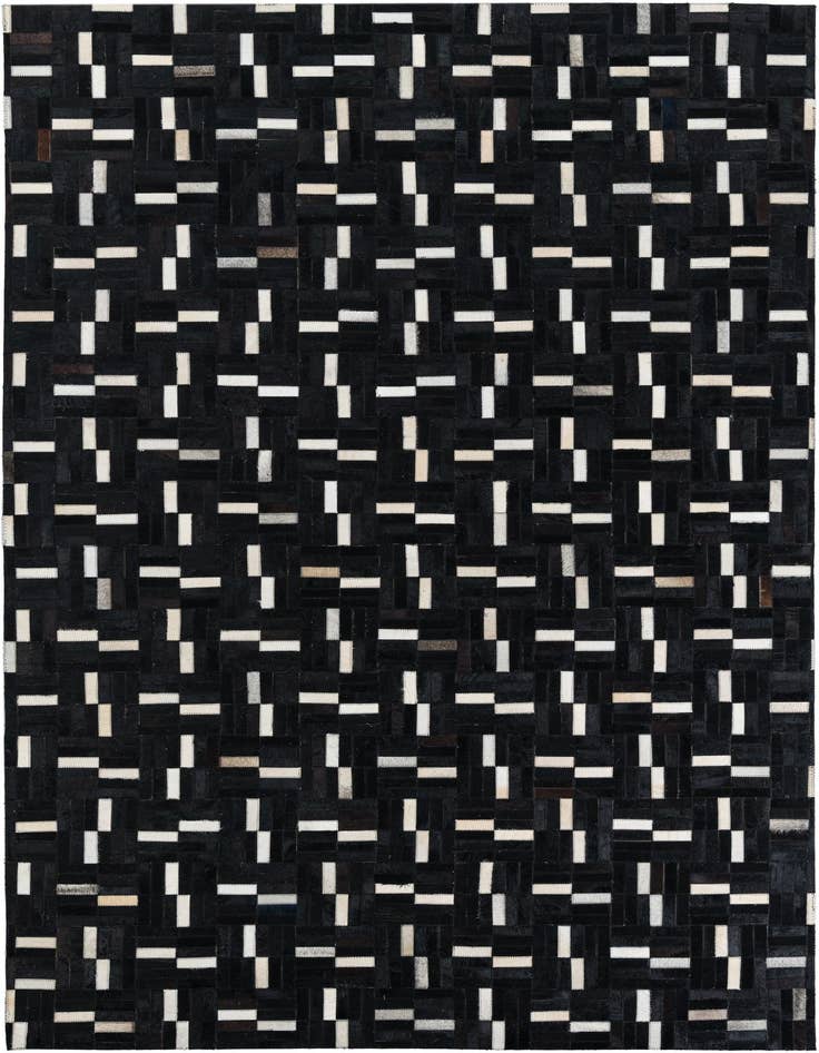 Detail image of 5' 1 x 8' 1 Cowhide Leather Rug