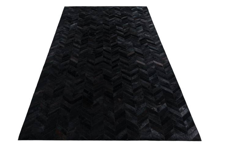 Detail image of 5' 1 x 8' Cowhide Leather Rug
