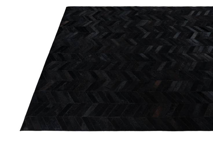 Detail image of 5' 1 x 8' Cowhide Leather Rug