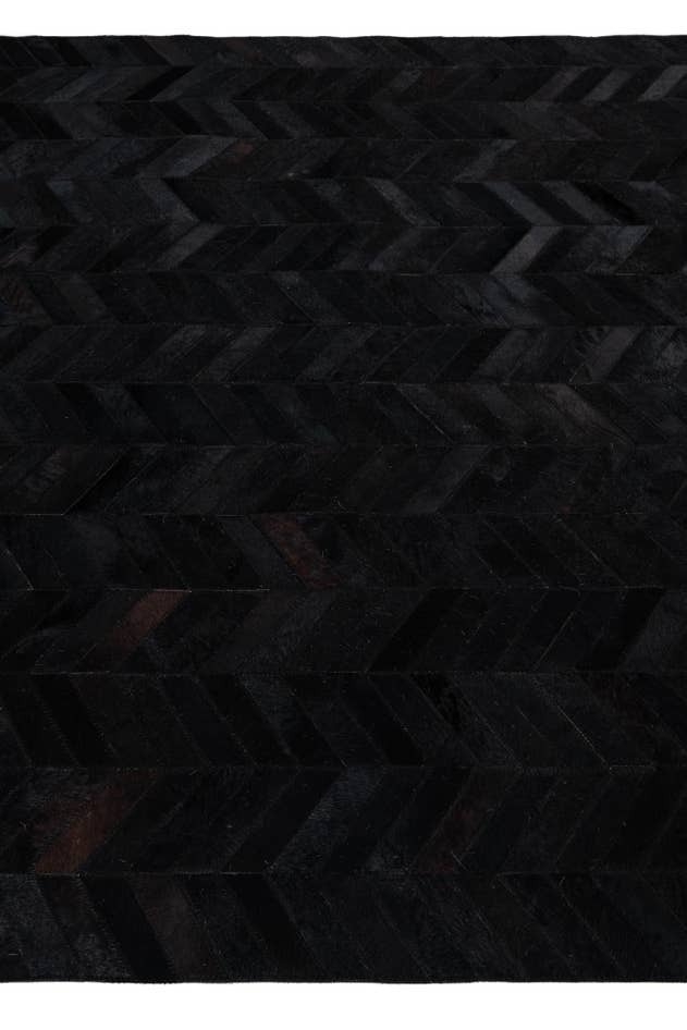 Detail image of 5' 1 x 8' Cowhide Leather Rug