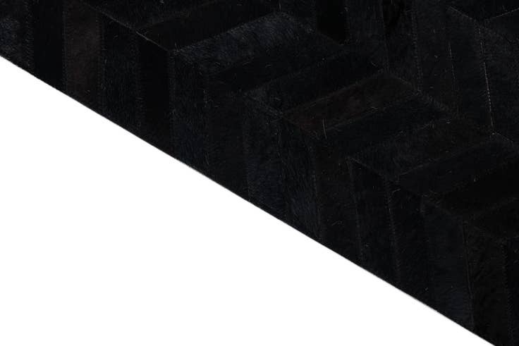Detail image of 5' 1 x 8' Cowhide Leather Rug