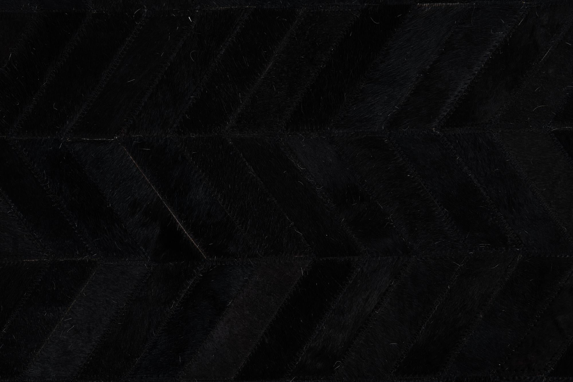 5' 1 x 8' Cowhide Leather Rug