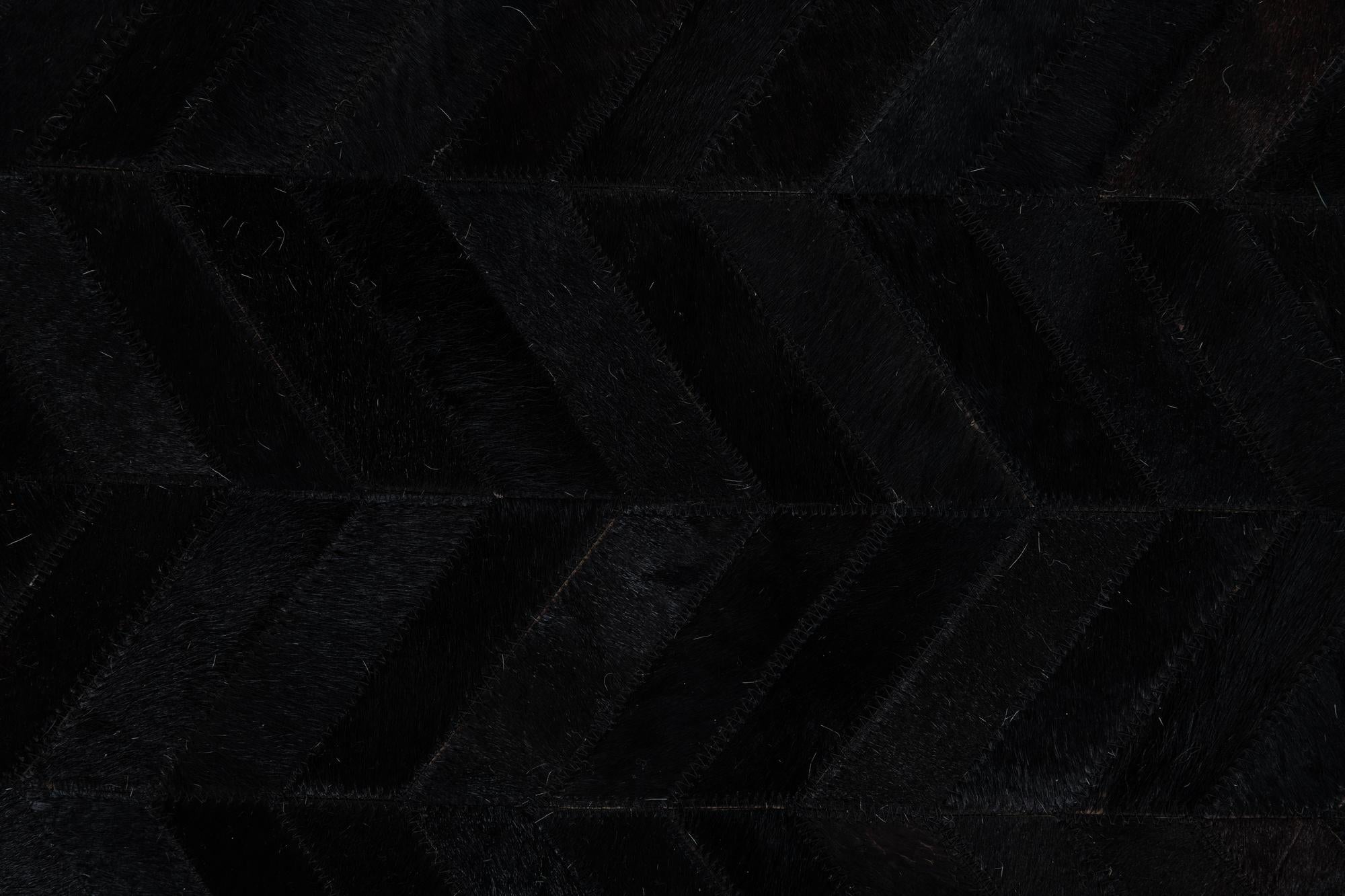 5' 1 x 8' Cowhide Leather Rug