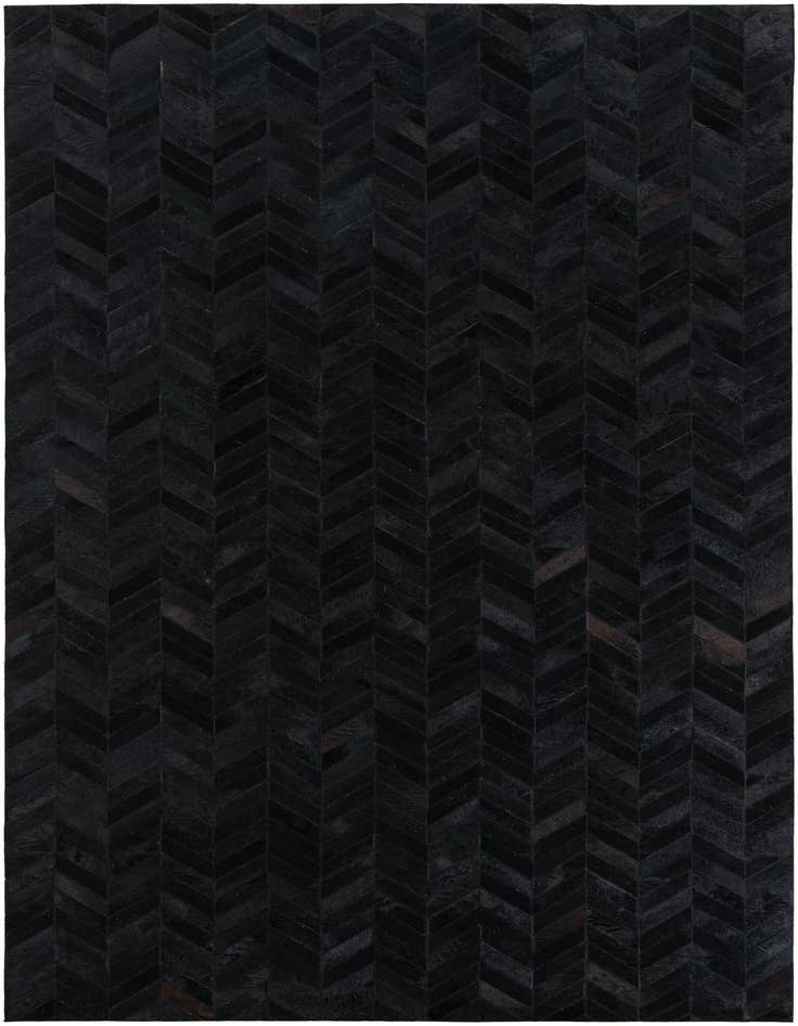 Detail image of 5' 1 x 8' Cowhide Leather Rug