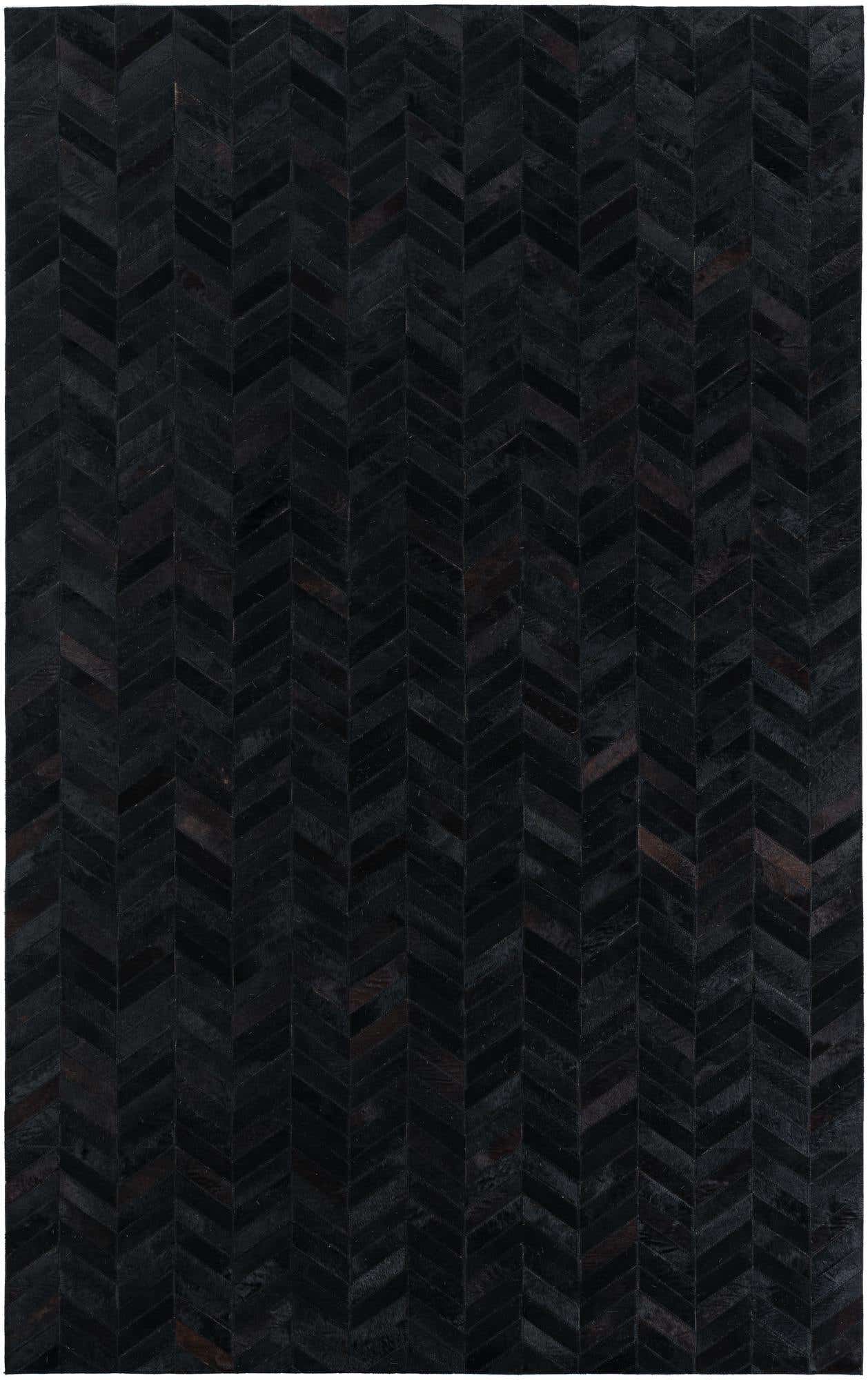 5' 1 x 8' Cowhide Leather Rug