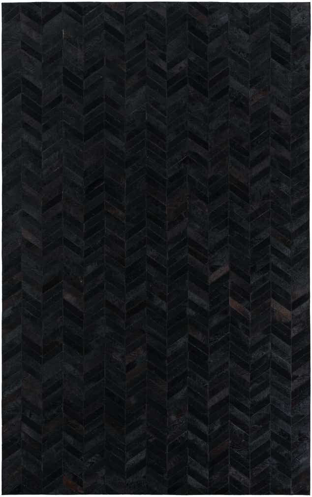 5' 1 x 8' Cowhide Leather Rug