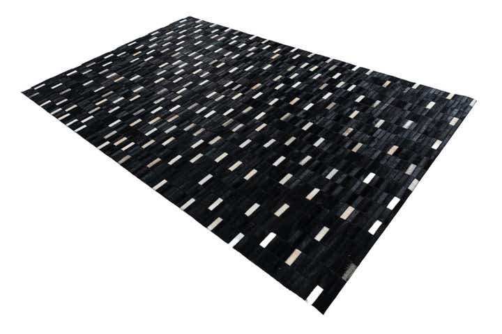 5' x 7' 10 Cowhide Leather Rug