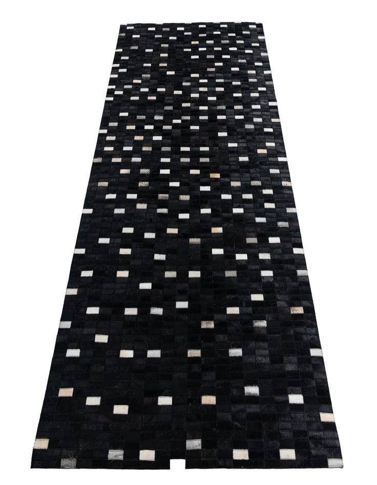 Detail image of 5' x 7' 10 Cowhide Leather Rug