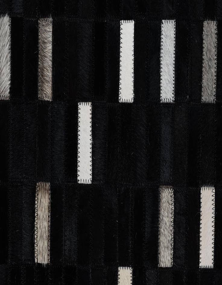 Detail image of 5' x 7' 10 Cowhide Leather Rug