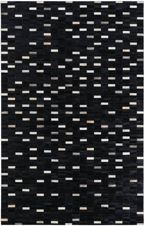 Detail image of 5' x 7' 10 Cowhide Leather Rug