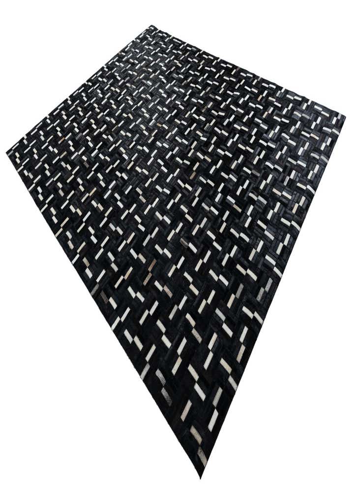 7' 8 x 9' 8 Cowhide Leather Rug
