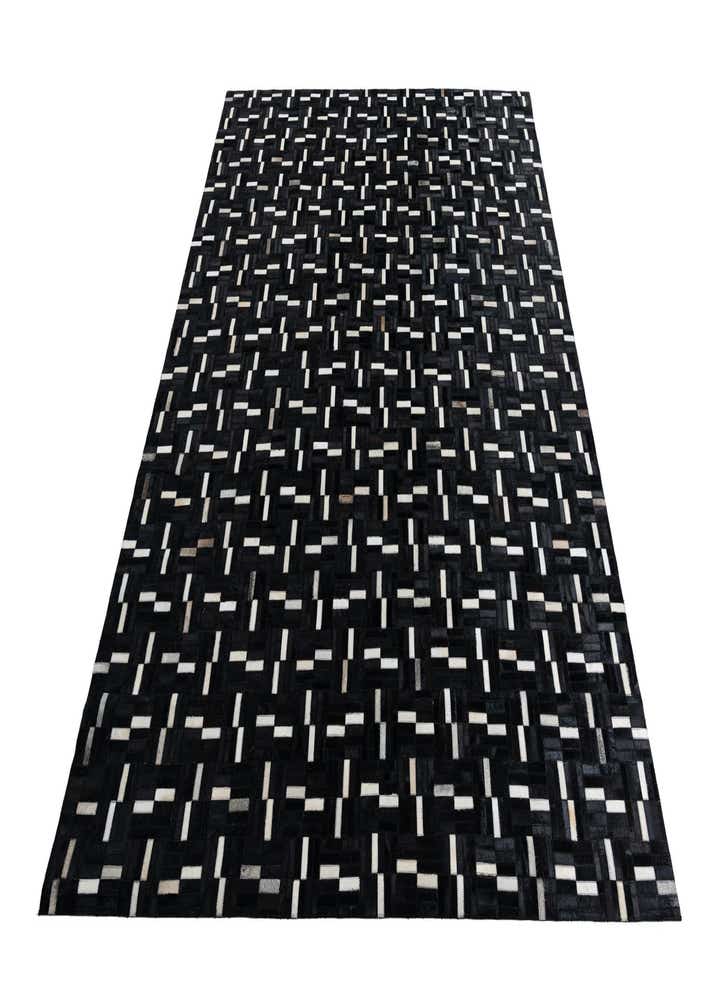 7' 8 x 9' 8 Cowhide Leather Rug