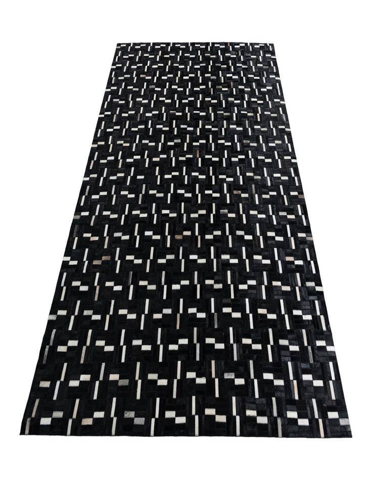 Detail image of 7' 8 x 9' 8 Cowhide Leather Rug