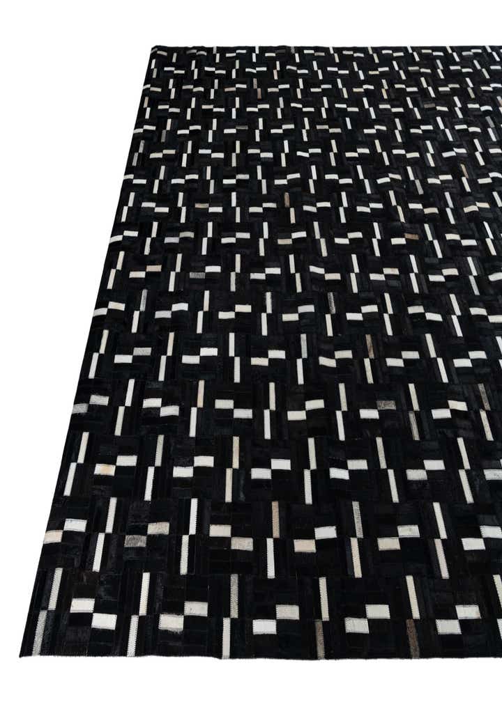 7' 8 x 9' 8 Cowhide Leather Rug
