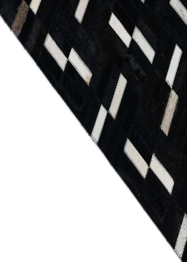 7' 8 x 9' 8 Cowhide Leather Rug