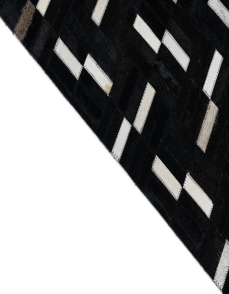Detail image of 7' 8 x 9' 8 Cowhide Leather Rug