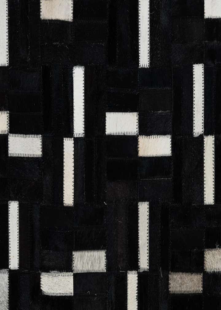 7' 8 x 9' 8 Cowhide Leather Rug