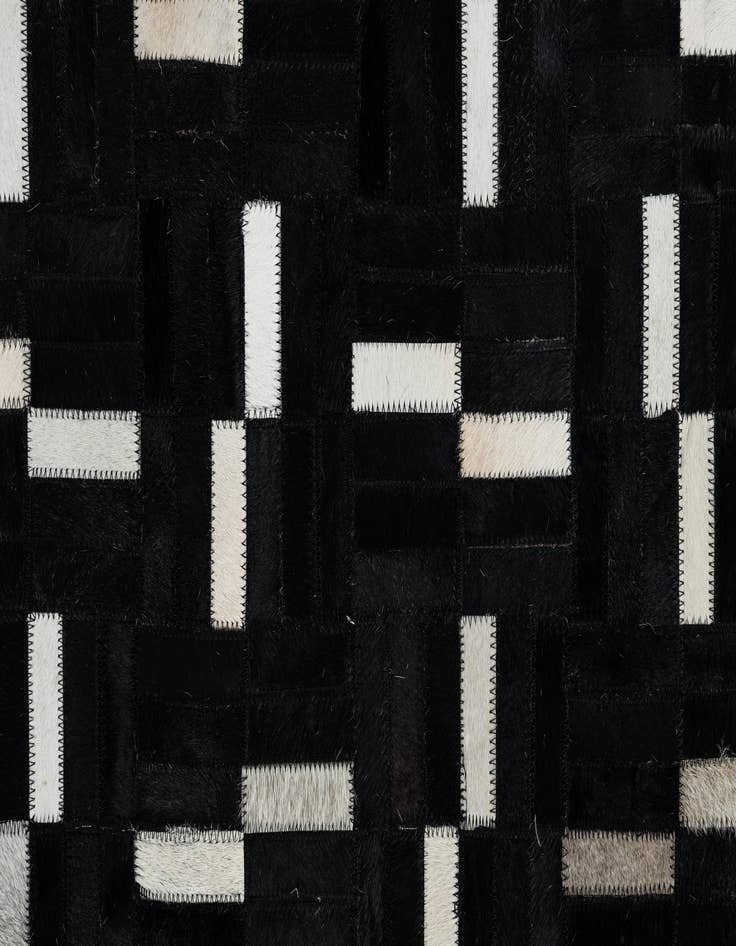 Detail image of 7' 8 x 9' 8 Cowhide Leather Rug