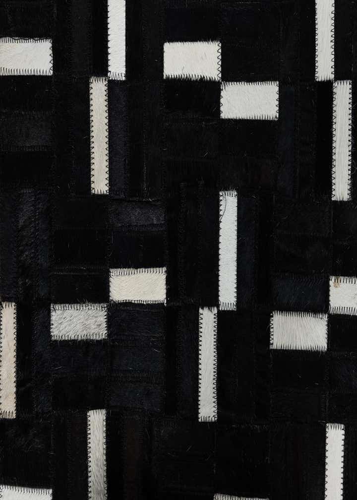 7' 8 x 9' 8 Cowhide Leather Rug