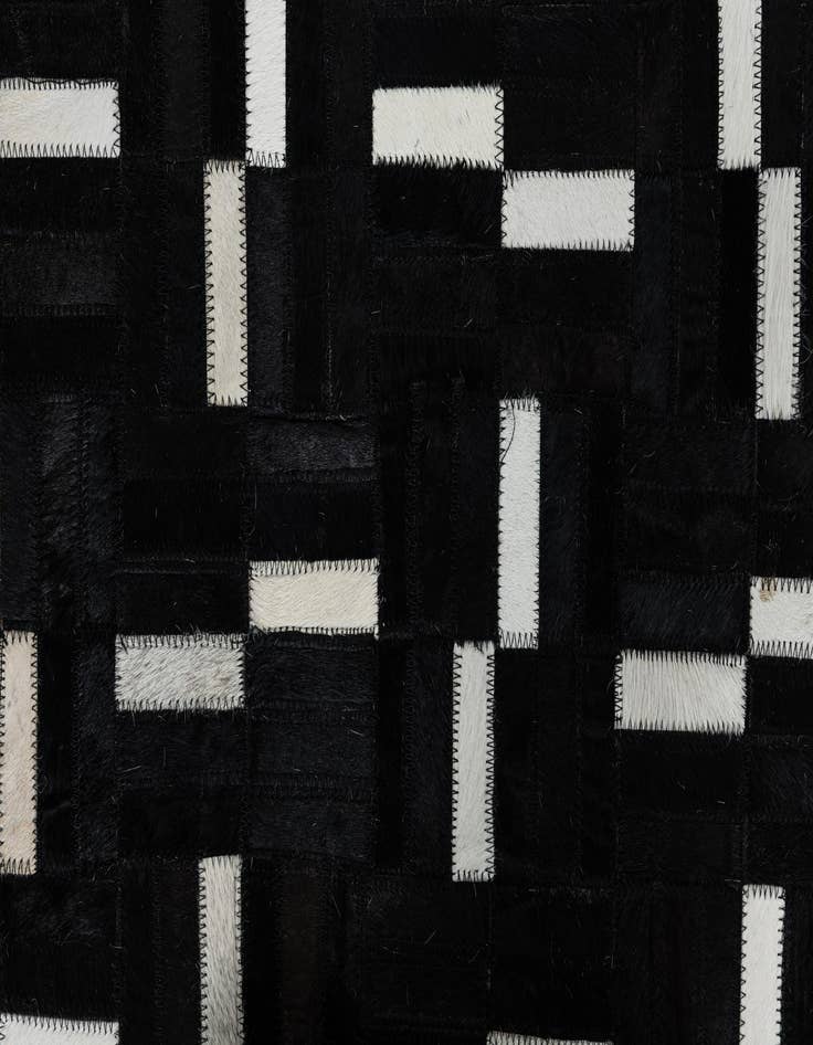 Detail image of 7' 8 x 9' 8 Cowhide Leather Rug