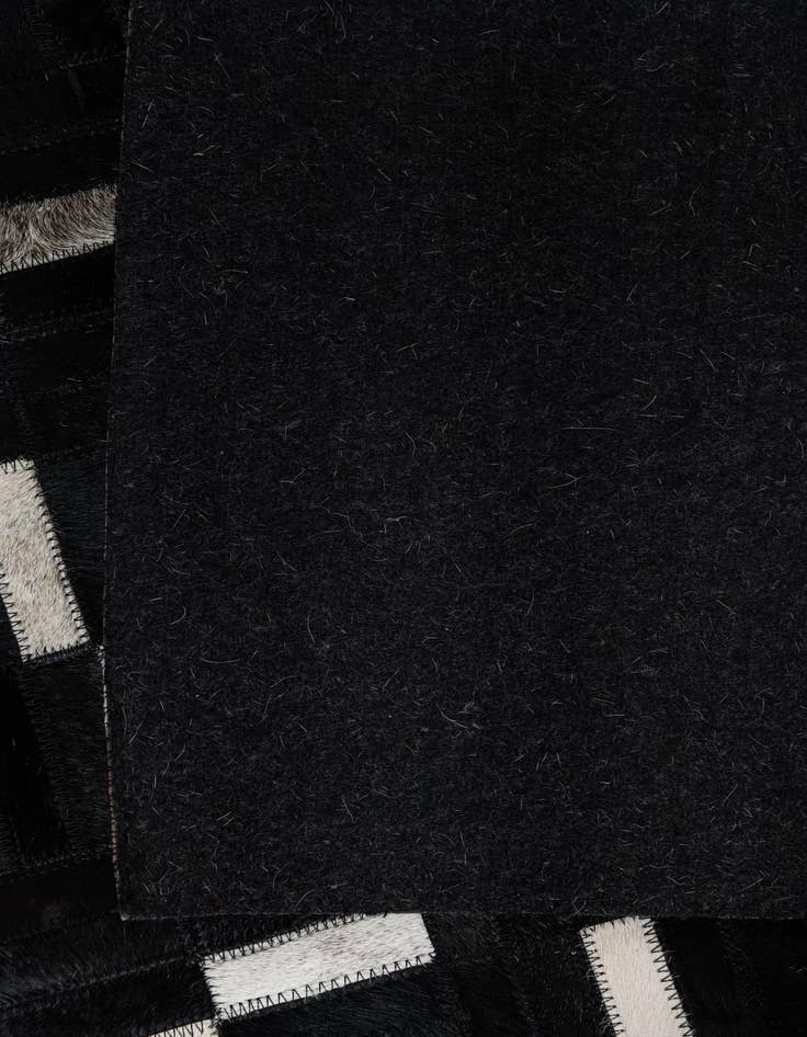 Detail image of 7' 8 x 9' 8 Cowhide Leather Rug