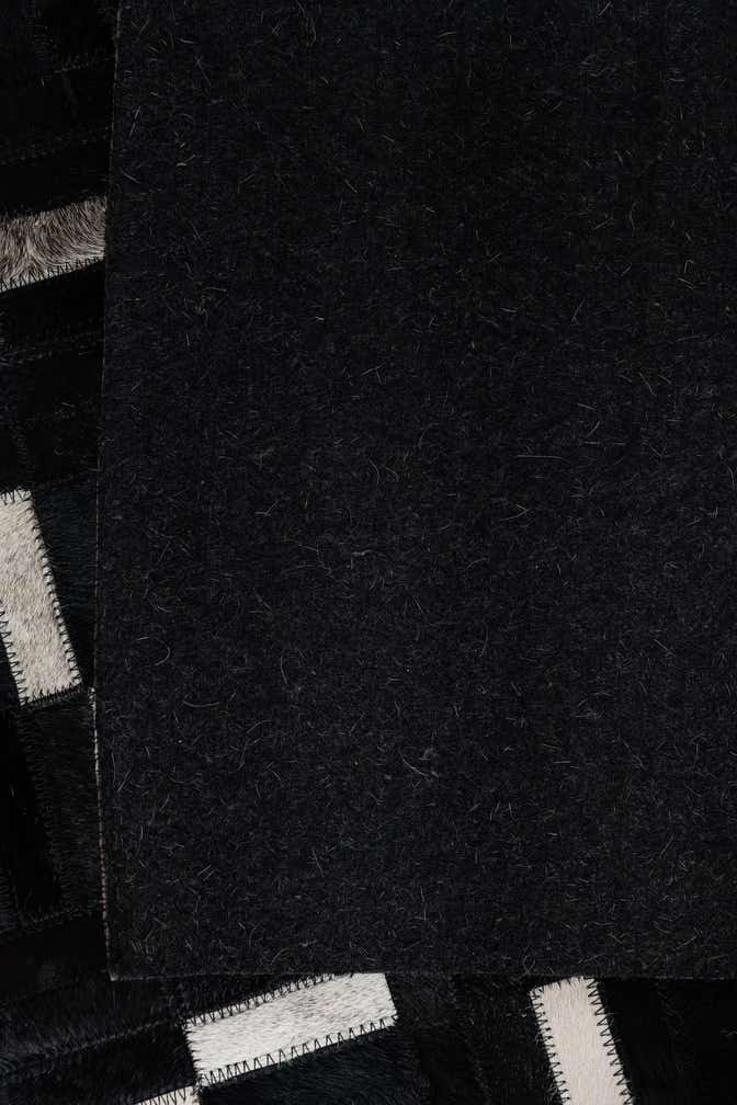 7' 8 x 9' 8 Cowhide Leather Rug