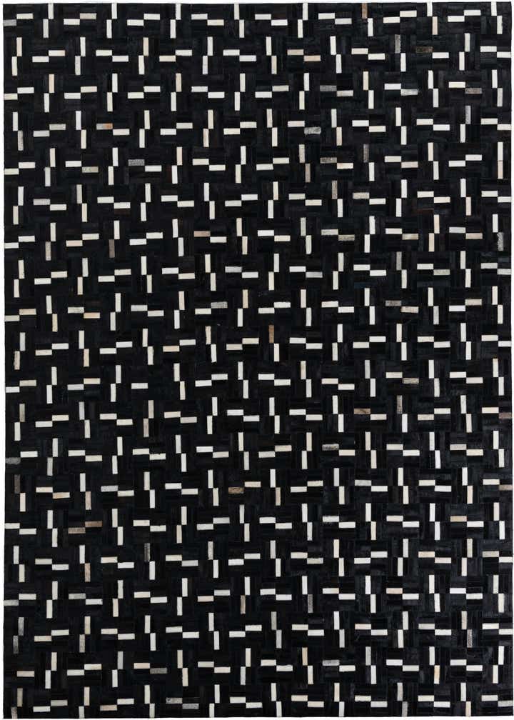 7' 8 x 9' 8 Cowhide Leather Rug