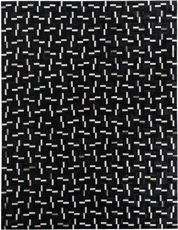 Detail image of 7' 8 x 9' 8 Cowhide Leather Rug
