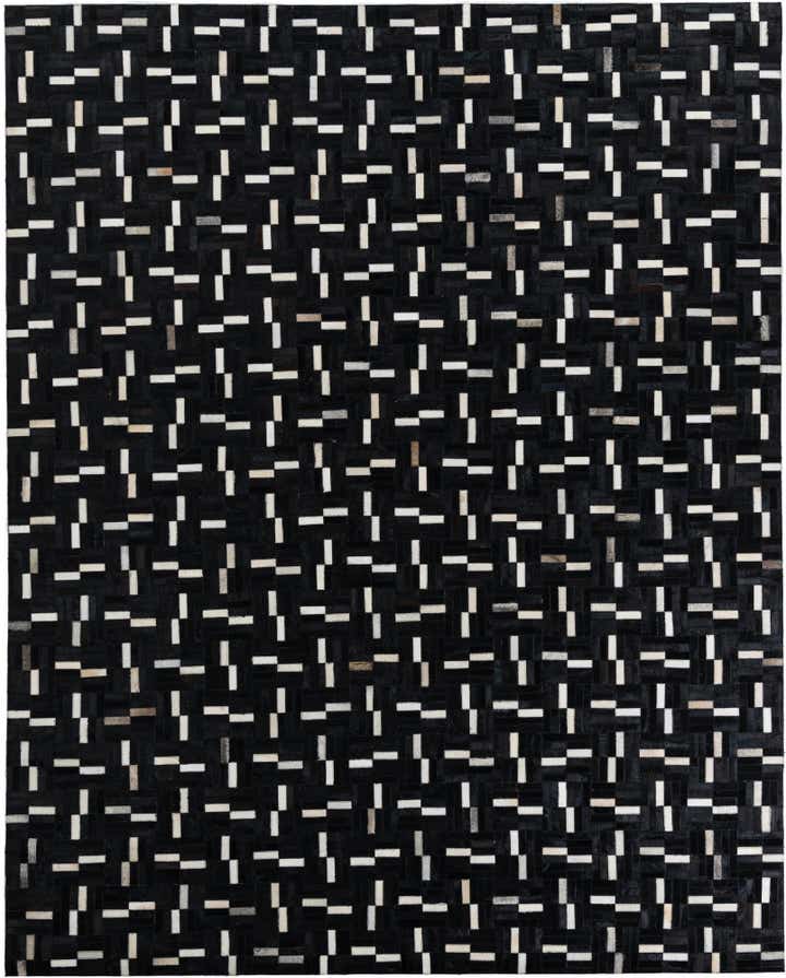 7' 8 x 9' 8 Cowhide Leather Rug