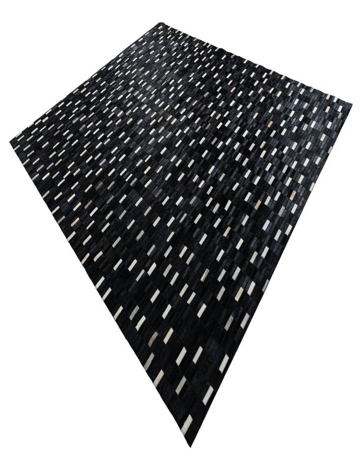 Detail image of 8' 2 x 9' 8 Cowhide Leather Rug