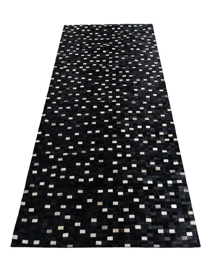 Detail image of 8' 2 x 9' 8 Cowhide Leather Rug