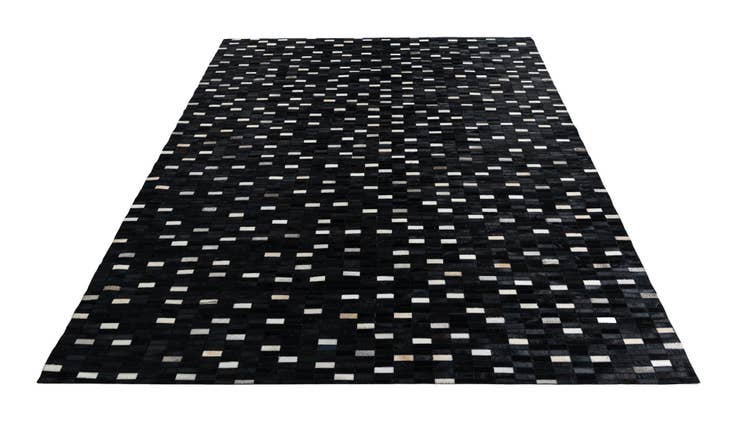 Detail image of 8' 2 x 9' 8 Cowhide Leather Rug